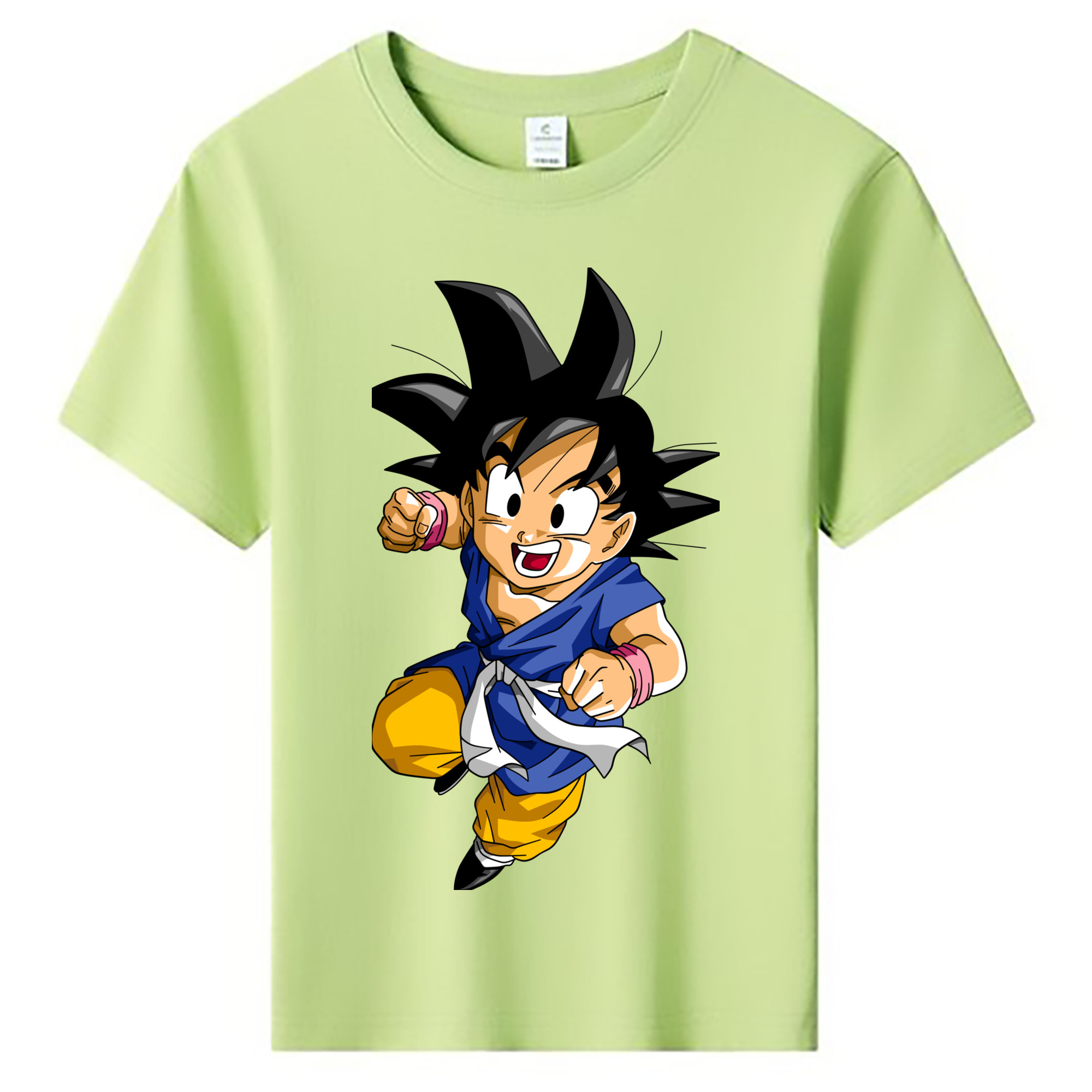 （画像用） ドラゴンボール 孫悟天 そん ごてん DRAGON BALL Son Goten 綿100％キッズTシャツ（フロントプリント）